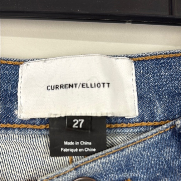 Current Elliott High Waist Seamed Ankle Skinny Stiletto Jean Medium Wash Size 27 - Picture 3 of 10